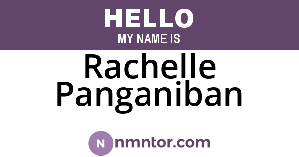 Rachelle Panganiban