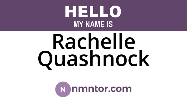 Rachelle Quashnock
