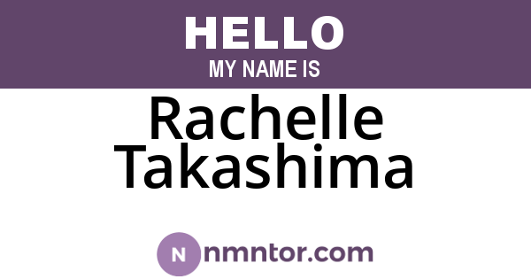Rachelle Takashima