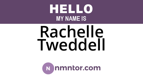 Rachelle Tweddell