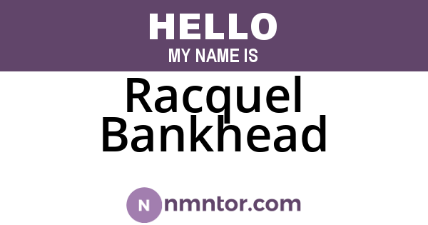 Racquel Bankhead