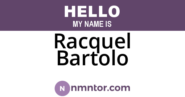Racquel Bartolo