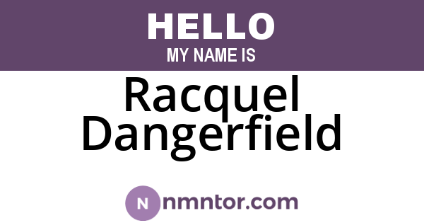 Racquel Dangerfield