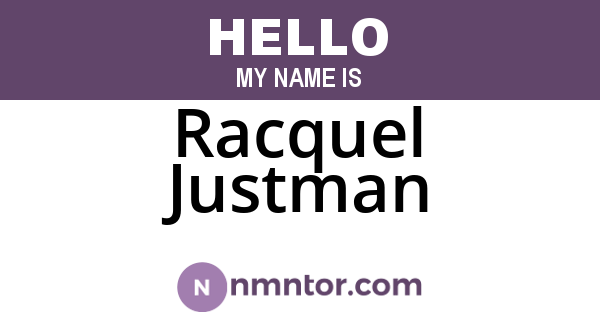 Racquel Justman