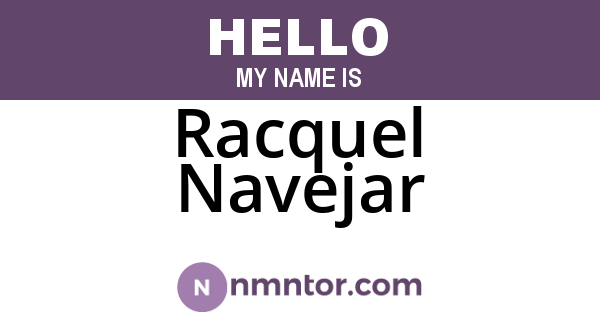 Racquel Navejar