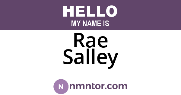 Rae Salley