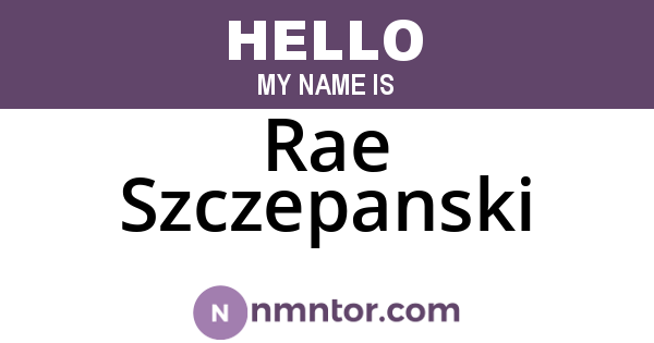 Rae Szczepanski