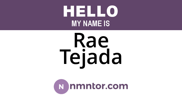 Rae Tejada