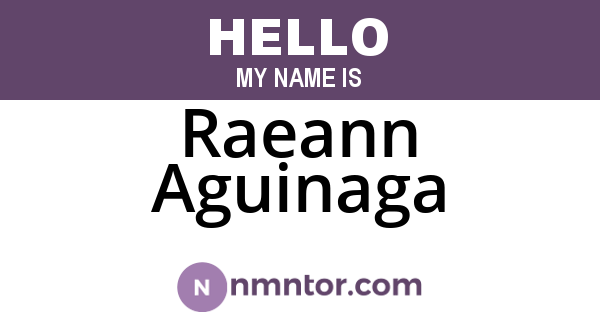 Raeann Aguinaga