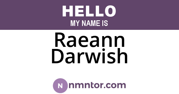Raeann Darwish