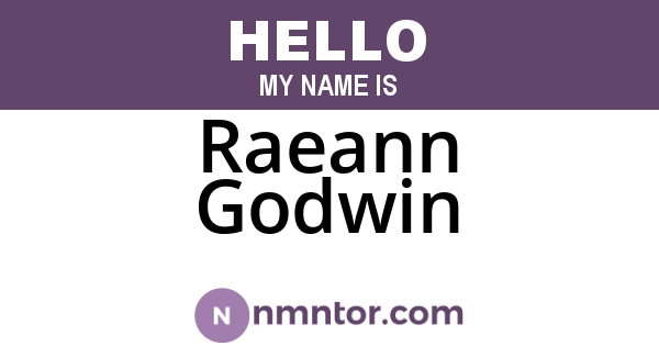 Raeann Godwin