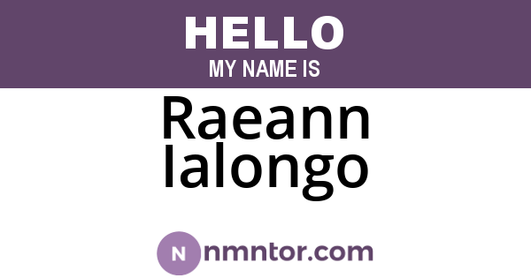 Raeann Ialongo