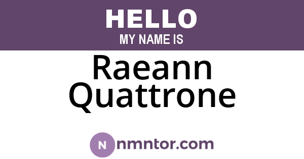 Raeann Quattrone