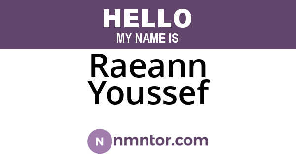 Raeann Youssef