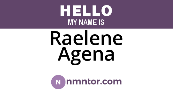 Raelene Agena