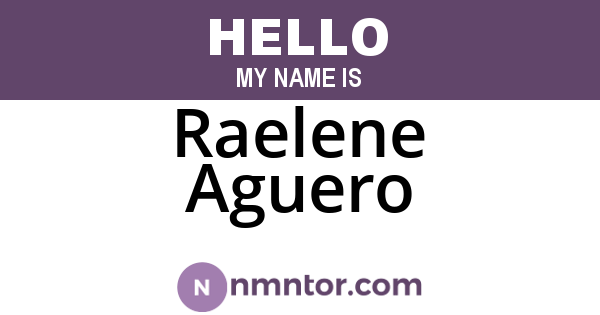 Raelene Aguero