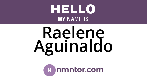 Raelene Aguinaldo