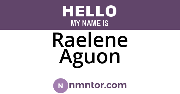 Raelene Aguon