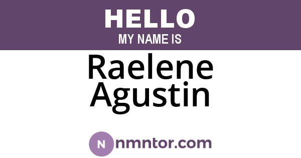 Raelene Agustin