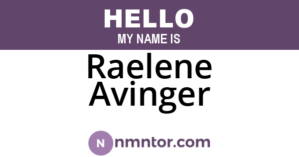 Raelene Avinger
