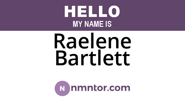 Raelene Bartlett