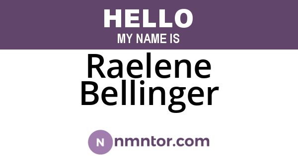 Raelene Bellinger