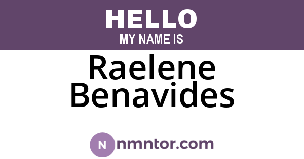 Raelene Benavides