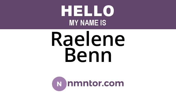 Raelene Benn