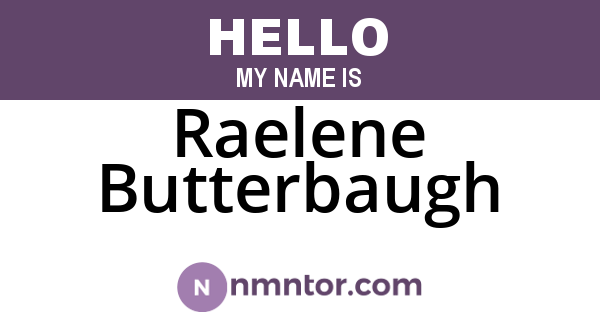 Raelene Butterbaugh