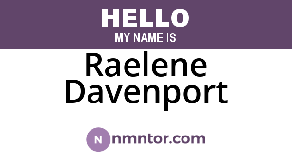 Raelene Davenport