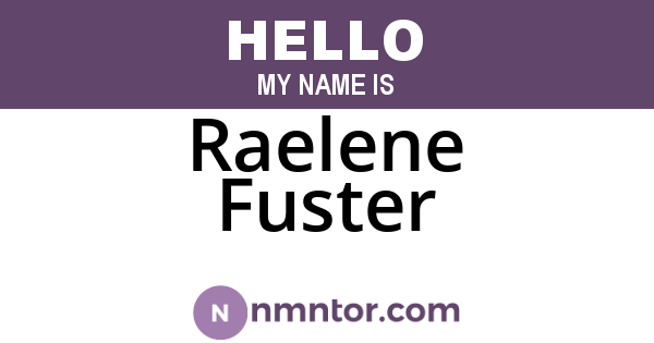 Raelene Fuster