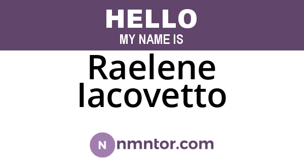 Raelene Iacovetto