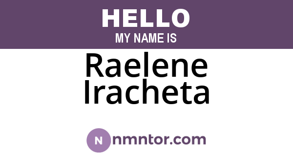 Raelene Iracheta