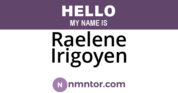 Raelene Irigoyen