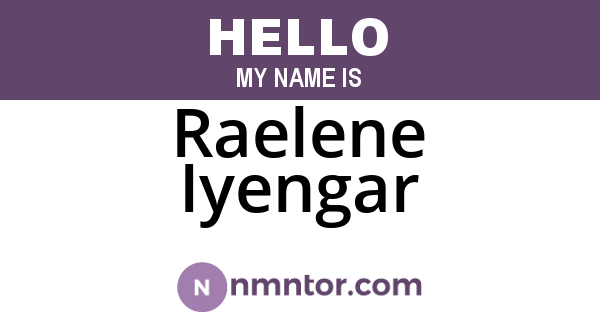 Raelene Iyengar