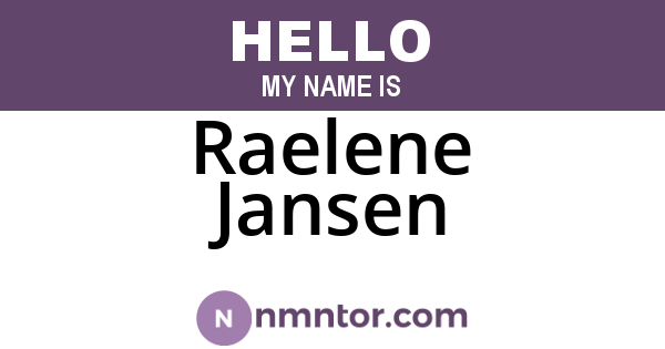 Raelene Jansen