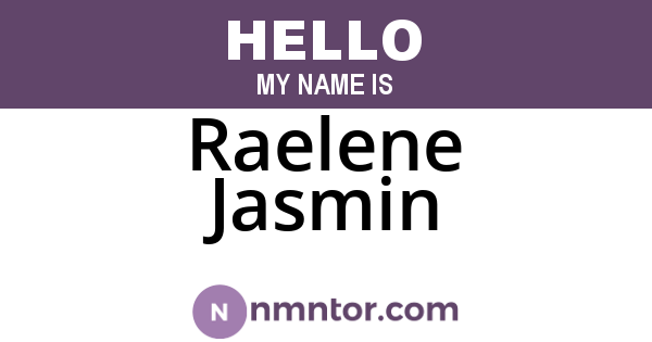 Raelene Jasmin