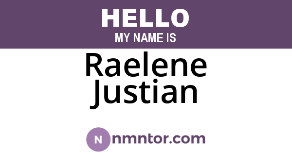 Raelene Justian