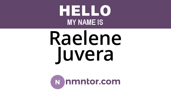 Raelene Juvera