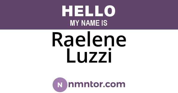 Raelene Luzzi