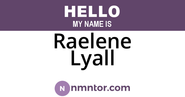 Raelene Lyall