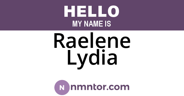 Raelene Lydia