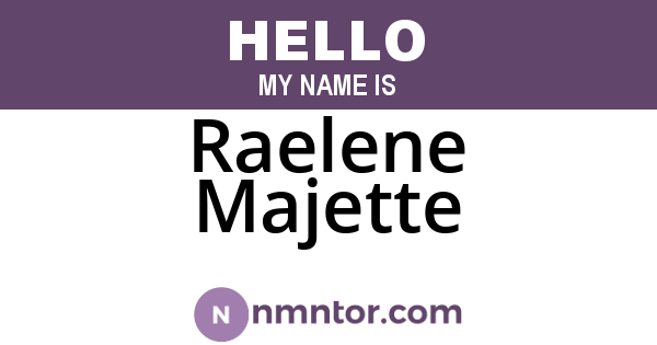 Raelene Majette