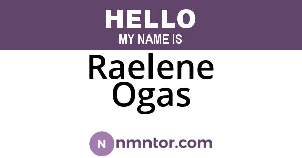 Raelene Ogas