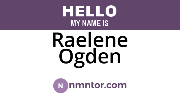 Raelene Ogden
