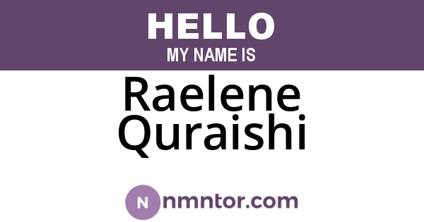 Raelene Quraishi