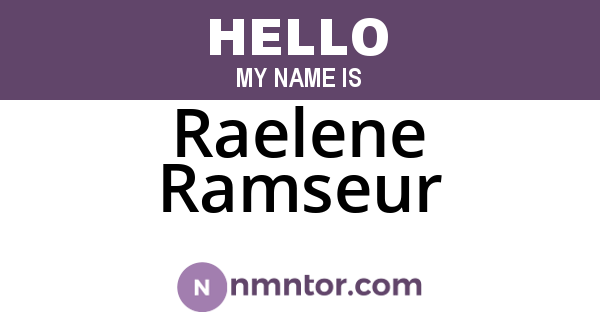 Raelene Ramseur