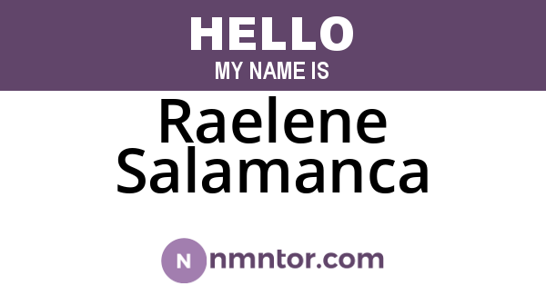 Raelene Salamanca
