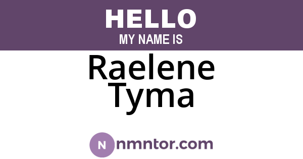 Raelene Tyma