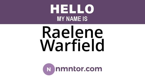 Raelene Warfield
